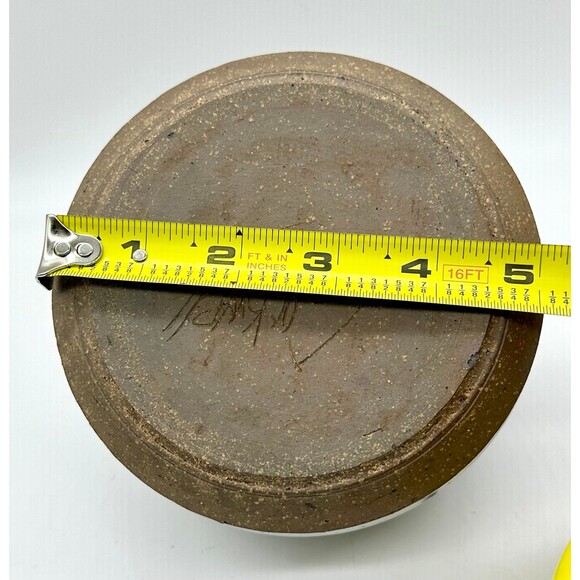 Vintage Handmade Studio Art Pottery Vase by Jim Sockwell of NC - Picture 9 of 10